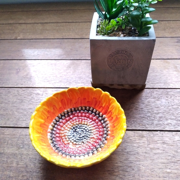 Maxcera Desert Sunflower Dessert Plates x4 - Picture 2 of 4